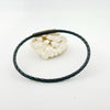 Pulsera Noche Cuero trenzado Negro Acero Inoxidable